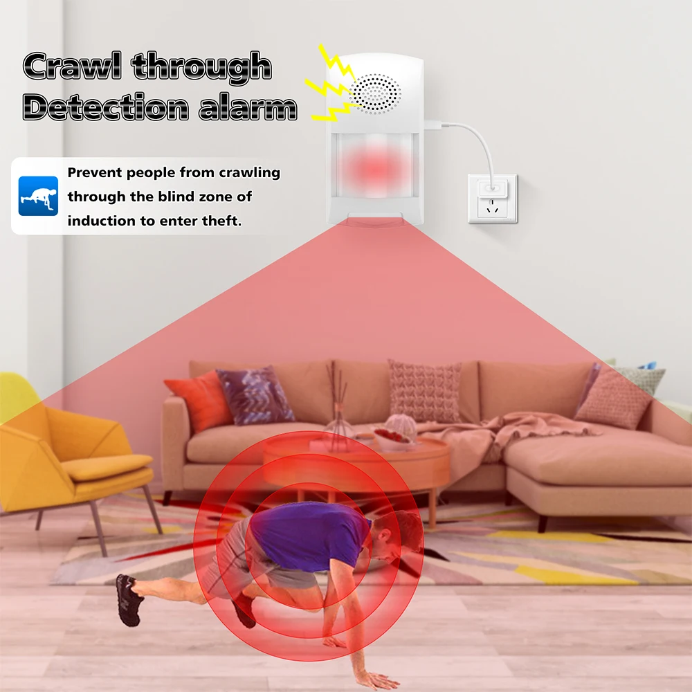 Detektor Tuya Smart Wi -Fi PIR Motion Motion Czujnik Indukcja Induktor Induktor bezpieczeństwa czujnik alarmowy Smart Life Control Control