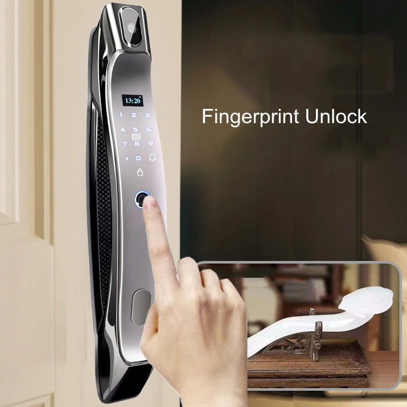 Lock Smart Door Lock Wifi Tuya APP Remote Control Antitheft Home Security Gate Door With Fingerprint Code RFID Card Key Unlock Locks