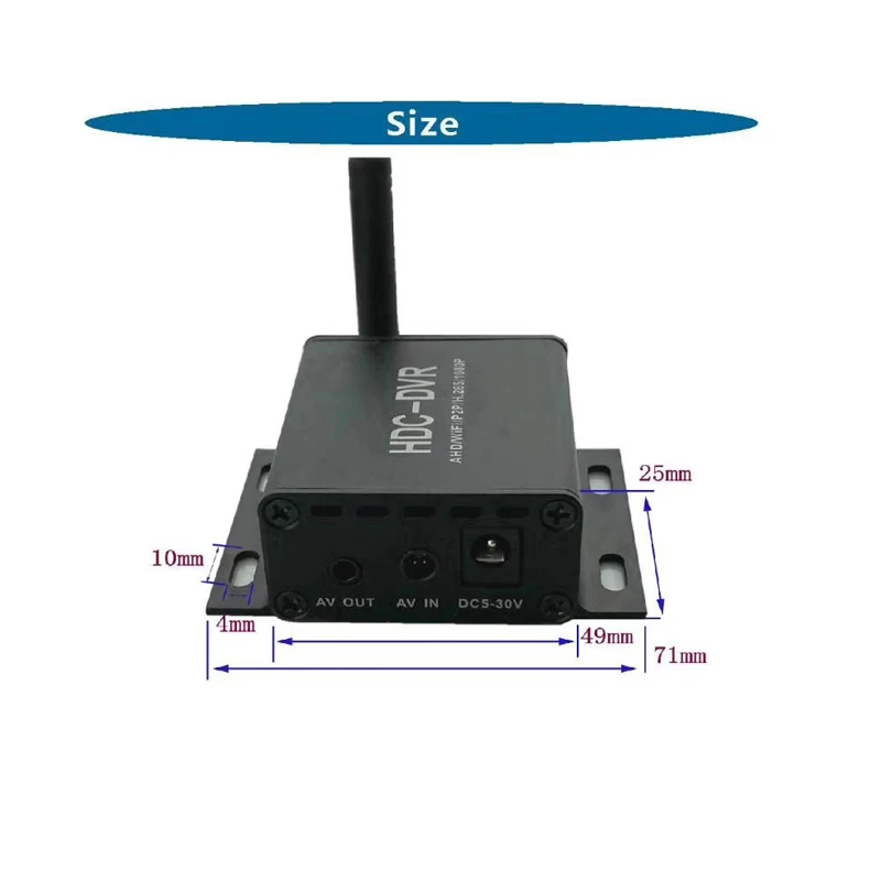 システム2MP CCTV AHD IMX307スターライト0.0001LUXドアアイウェブカメラH.265 1080P AHD/TVI/CVI MINI WIFI DVRおよびAHD 1024*600 IPSモニター