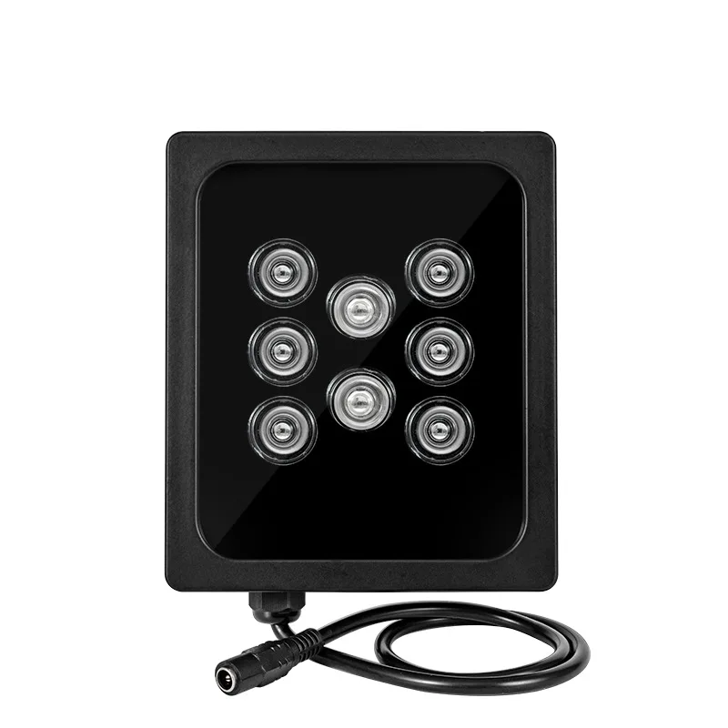 Accessori 940nm Invisible Illuminator 60M IR Distanza 8array LED a infrarossi Visione notturna impermeabile telecamera CCTV 90/60/45/30/15/9 gradi