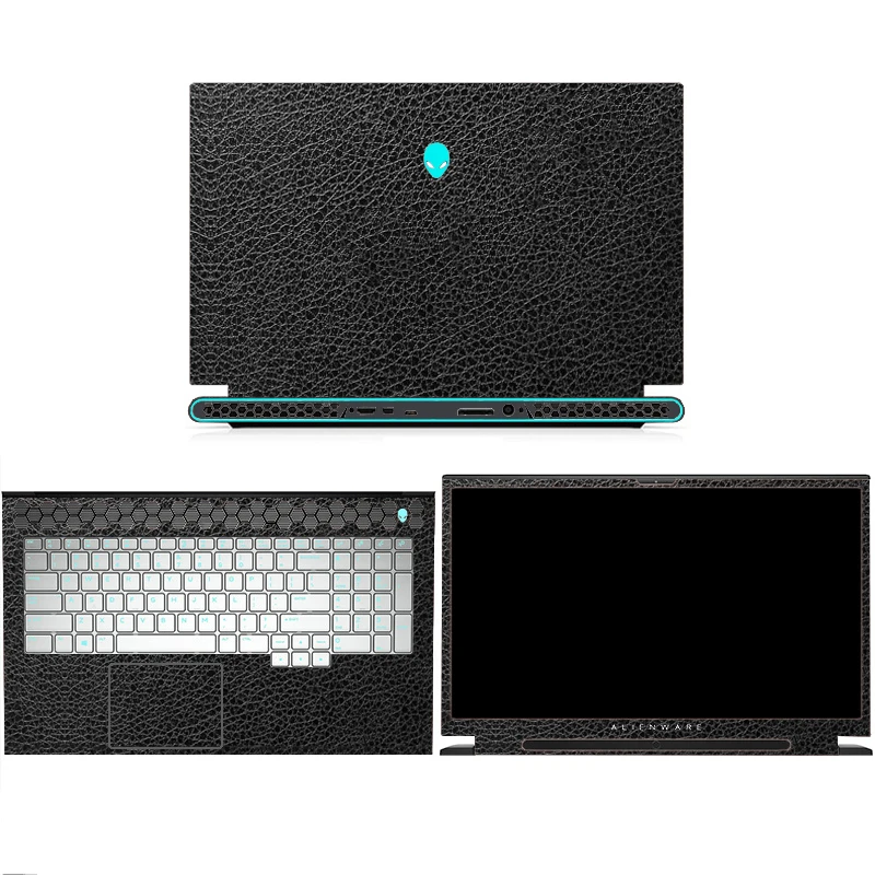 Täcker bärbar dator för Alienware M15 R7 2022 R6 R5 R3 R2 M17 R3 R2 SOLID PVC VINYL -klistermärken för Alienware X15 R1 R2/X17 R1 R2 -film