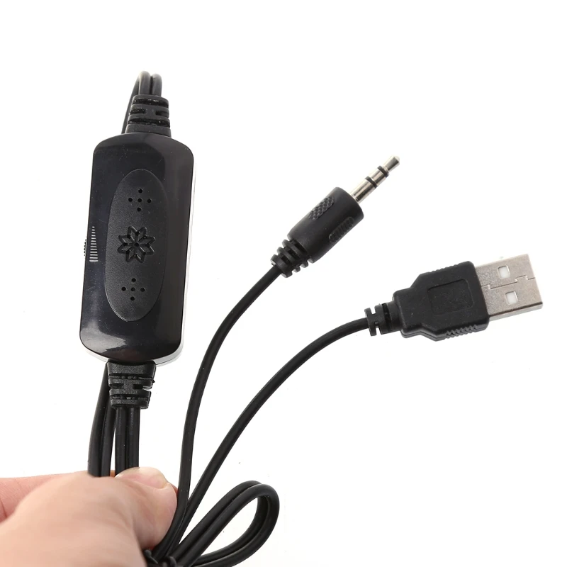 SPREKERS MINI USB 3,5 mm Stereo Luidspraksregeling Stereo Clipon Spreker voor notebook Laptop PC -computer