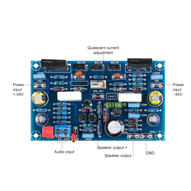 Усилитель POWER POMPIRIER POAD 100WX2 Amplificador IRF240 FET класс A Audio Poard Amplifier Amplifier Amp для Home Sound