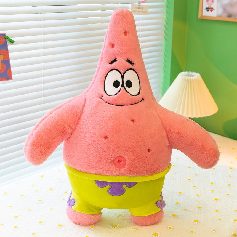 Wholesale cute pink starfish plush toys Children's games Playmates Holiday gifts room decor 35cm