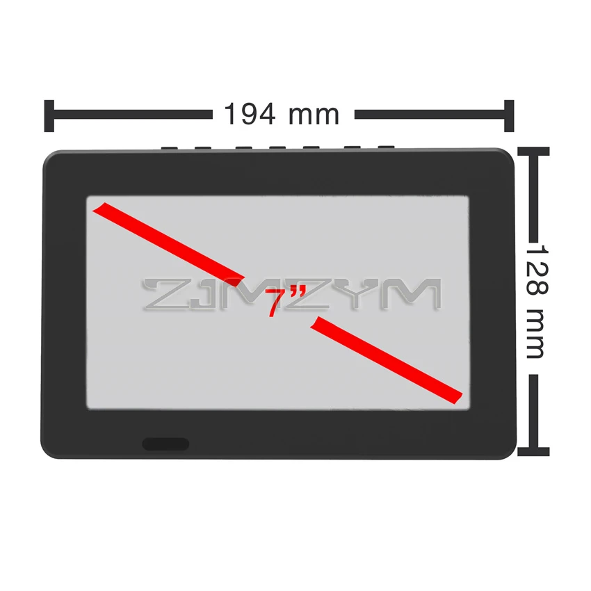 Spieler D7 tragbares TV DVBT2 ATSC ISDBT TDT 7inch Digital Analog Mini Kleinwagen -Fernseh -Unterstützung USB TF MP4 H.265 AC3