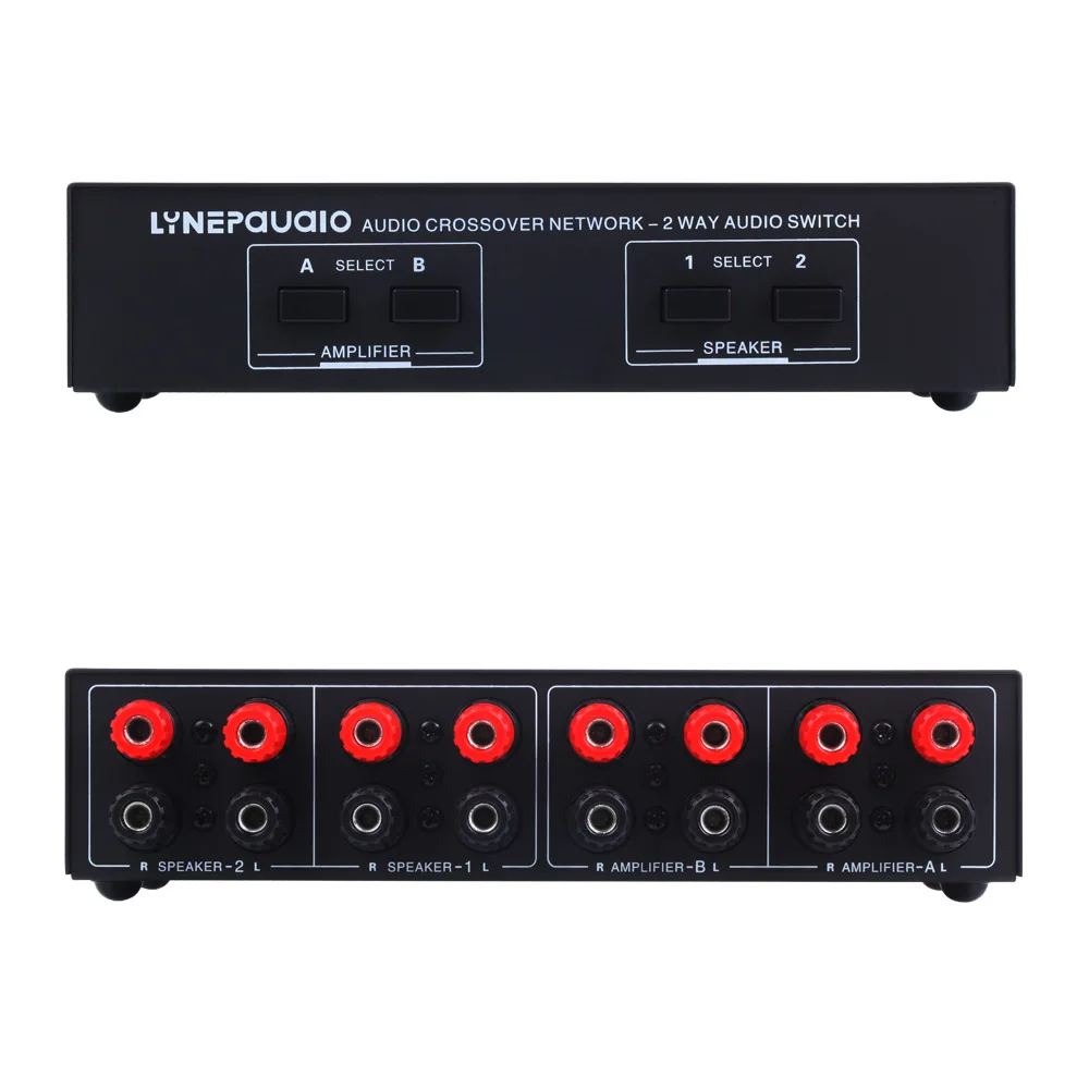 Amplifier 2 in 2 Out Pashive Power Amplifier Audio Switcherスピーカースイッチスプリッターコンパレータ