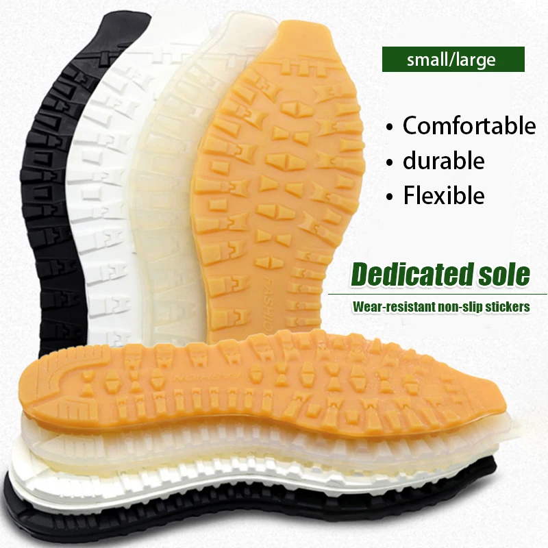 Insoles Rubber Shoe Sole Protector for Sneakers Outsole Shoe Repair Sole Replacement Patch Sports Shoes AntiSlip Out Sole Mend Material