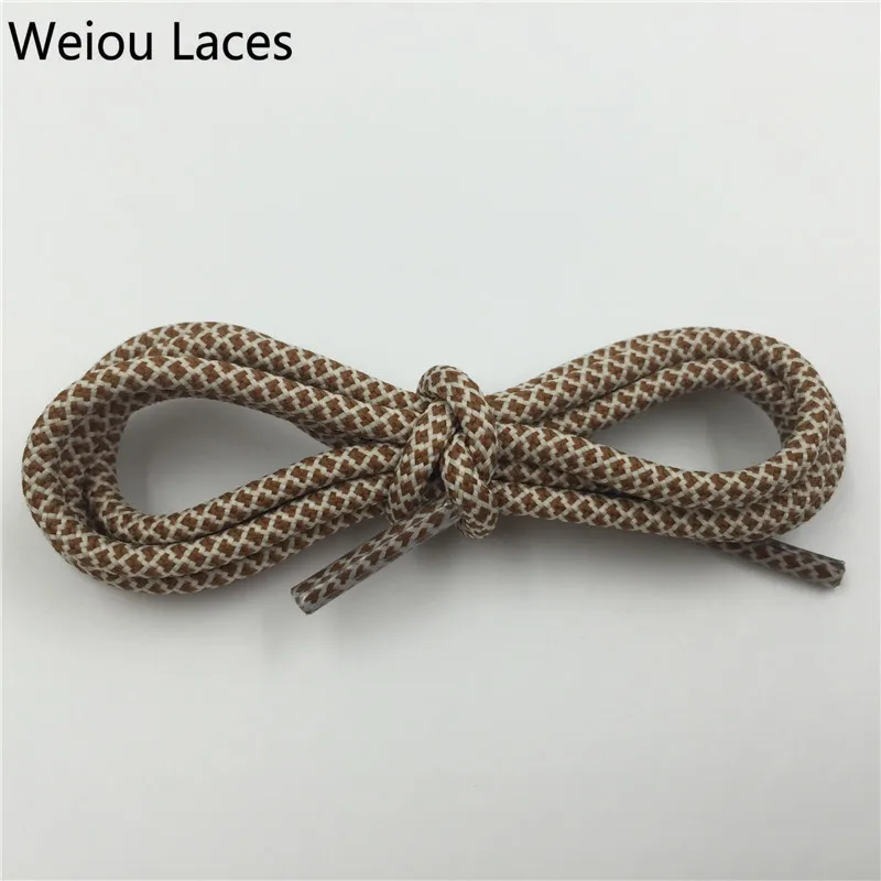 Bottes es /  weiou 4,5 mm Fashion Polyester Sports Running Shoestring Color Color Shoelaces Corde Laçage pour les baskets Martin Boot