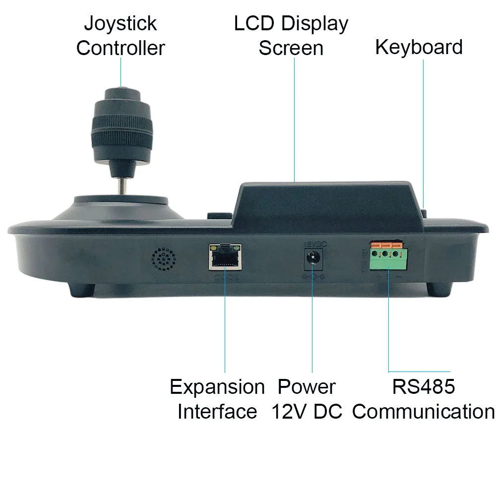 System 3D Axis Joystick CCTV Keyboard Controller KeyPad for Security PTZ Speed ​​Dome Camera Decoder DVR NVR PELCO RS485 PAN TILT ZOOM