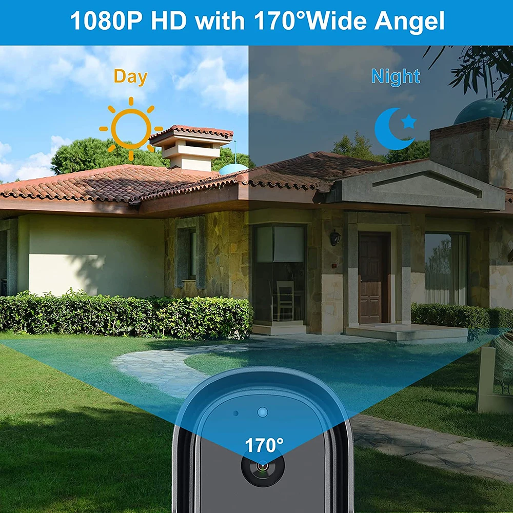 LABBELL TUYA Smart 1080p Video WiFi Video Deurbel Camera Werken Met Alexa Google Thuis Waterdichte Camera Met BewegingsDetectie Smart Leven a