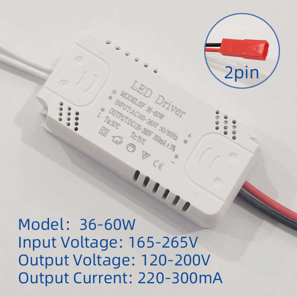 LED-drivrutinadapter för belysning 8-24W 30-50W 60W 70W 80W Takljus sovrumsljus vardagsrum Lätt lamptransformator