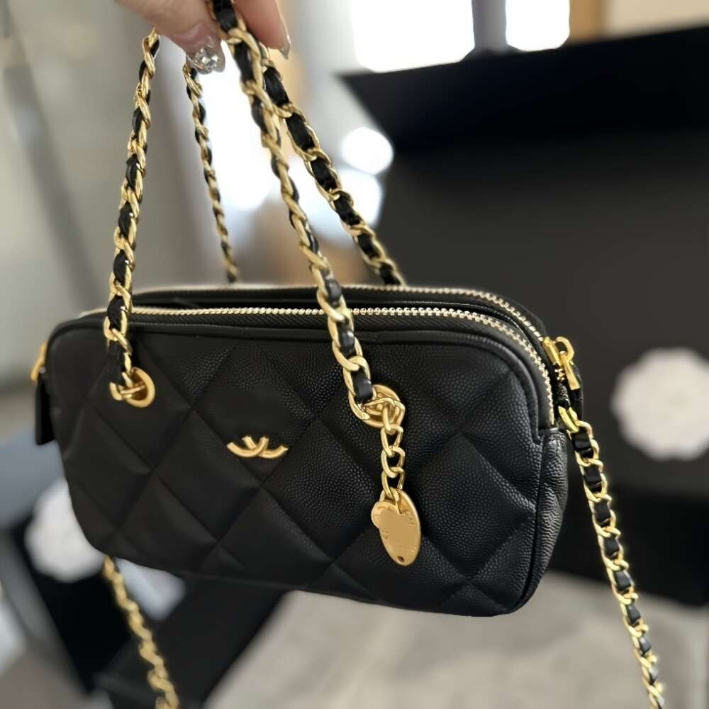 Handtasontwerper 50% Korting op het hot Brand Women's Tassen munt kleine tas licht luxe luxe hoge textuurketen modieuze crossbody schouderhandtas