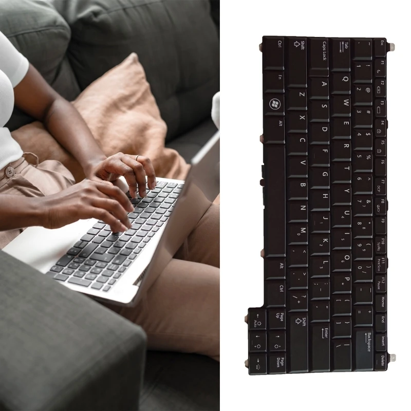 Крышки замены клавиатуры, совместимая с клавиатурой ноутбука E4200 с макетом подсветки US