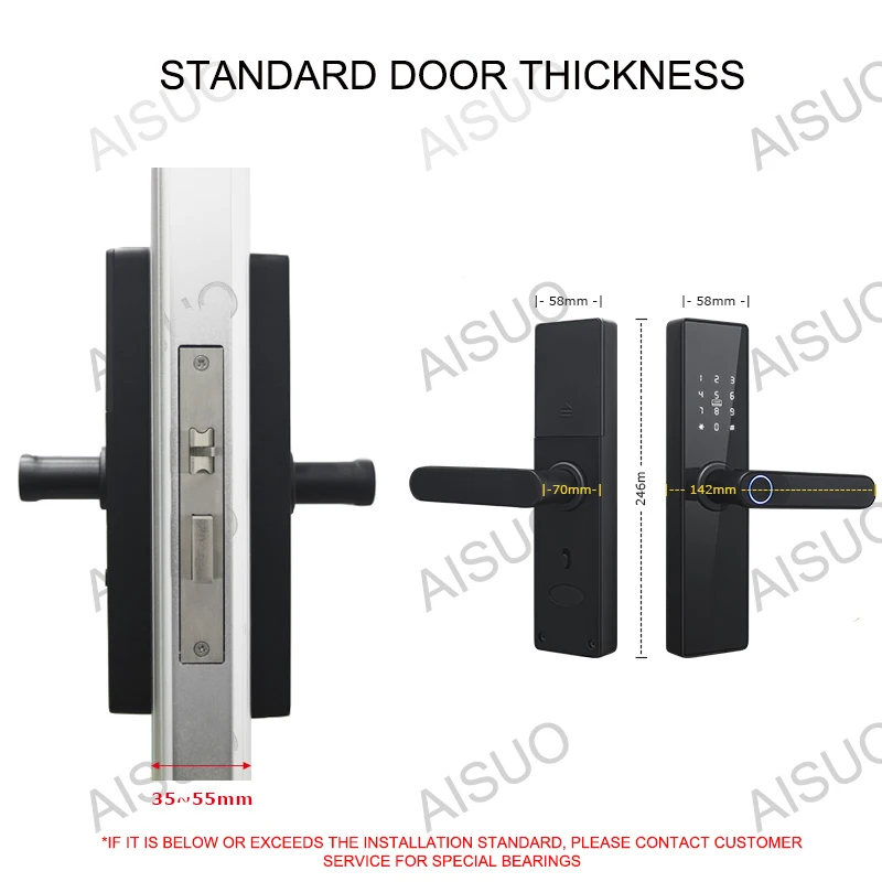 Lock TUYA WIFI Remote Unlock Temporary Password Fingerprint Magnetic Card Password Key Home Smart Door Lock