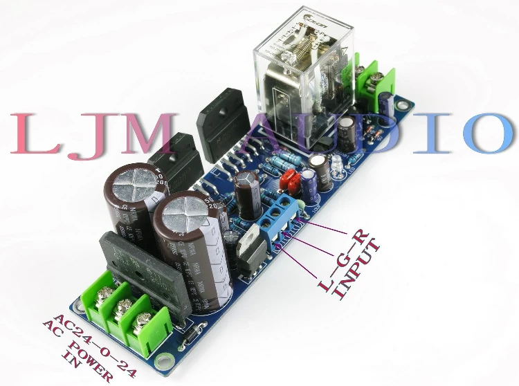 Versterker gainclone gc lm3886tf diy kits/voltooid dubbele kanaal met luidsprekerbescherming gelijkrichter filter power amp versterker versterkers board