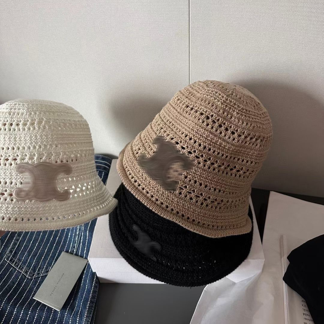 Chapéu de balde casual unissex taps de luxo gabinete de luxo visões reversíveis Cap versátil Summer Summer Fisherman's Straw Hat nórdico minimalismo