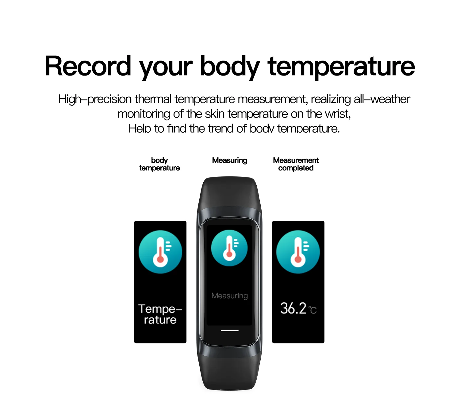 Браслеты VWAR FIT Smart Band Amoled Screen Throby Thermoter Sport Smart Bracelet 5 Трекер Fitness Monitor для сердечного ритма для Xiaomi IOS