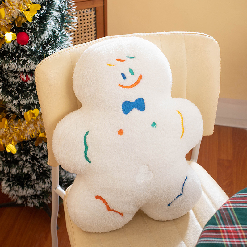 Mignon gingerbread man poupée canapé coussin de Noël coussin décoratif 45cm