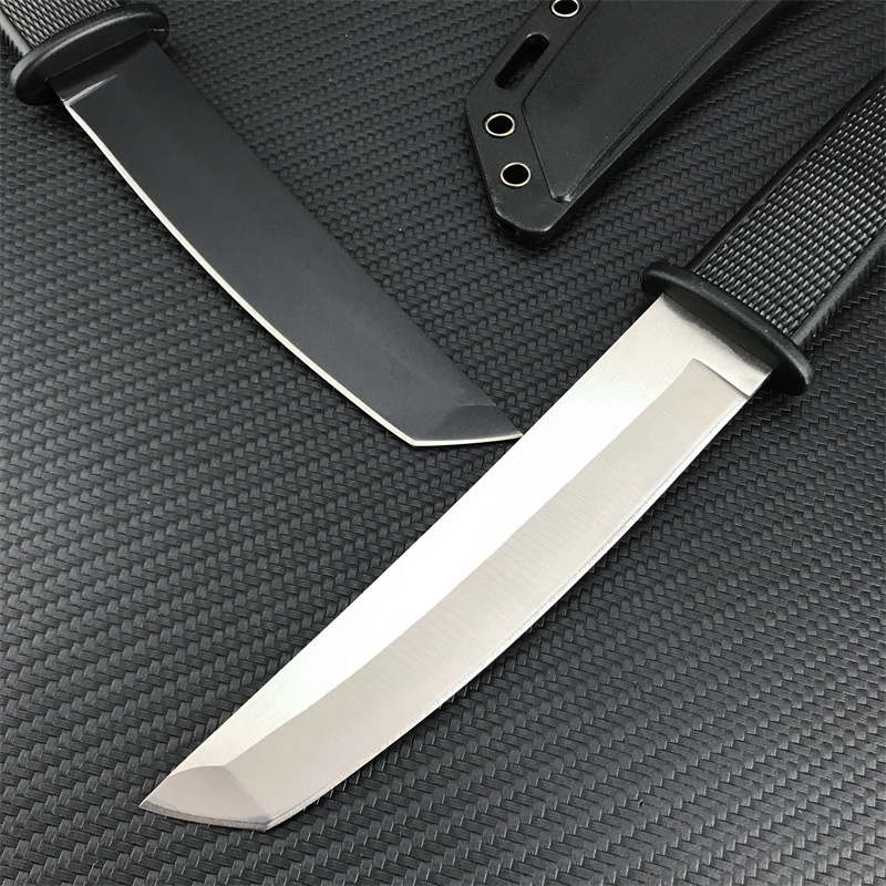 Uitstekend 10 inch camping Katana Kobun Sammi Tactical Fixed mes Tanto Blade Nylon Fiber Handgreep gevechten Militaire messen Outdoor Camping Hunting Survival EDC Tools