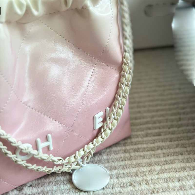 Mini 22 Garbage bag Luxury women's designer shoulder bag Leather handbag purse Chain fashion crossbody bag High quality hasp Switch Totes Messenger bag