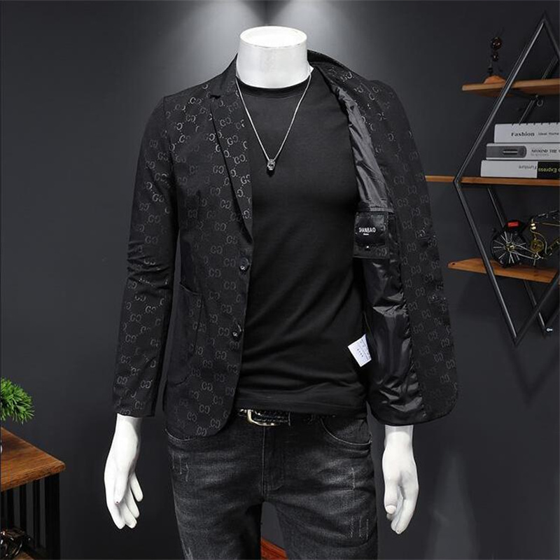 Novo 2024 designers de luxo letra de moda impressão masculina blazers de linho de algodão jackets de gatinhos