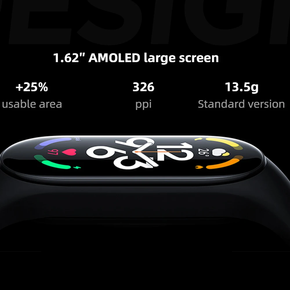 リストバンドXiaomi Mi Band 7 NFCスマートブレスレットスマートリストバンドウォッチAMOLED BRACELET FITNESS TRACKER心拍数血液酸素モニター