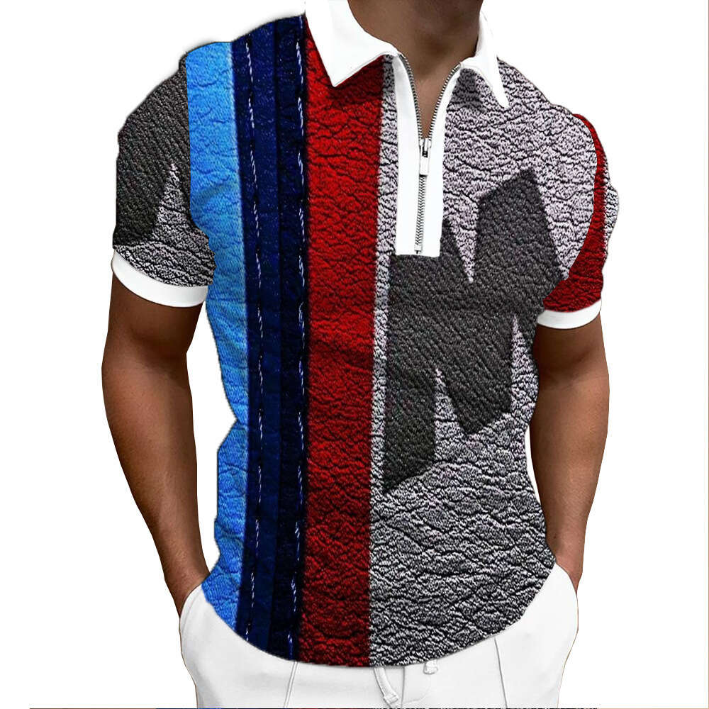 Large Size Long Sleeved Polo Shirt 3D Men's Astronaut Pattern Series Lapel DIY2022