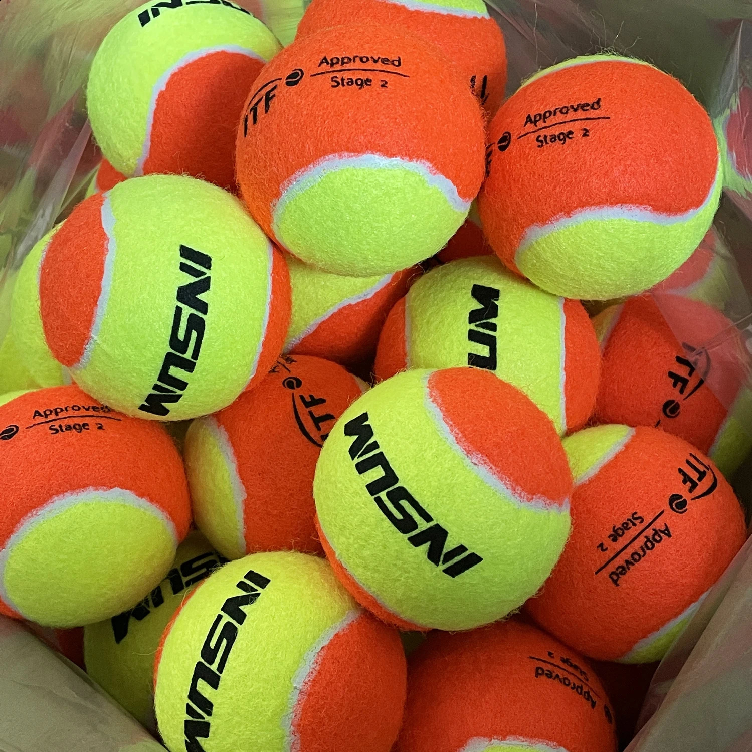 Insum Beach Tennis Balls プロフェッショナル50キッズアクセサリーの標準的なプレッシャートレーニング240329