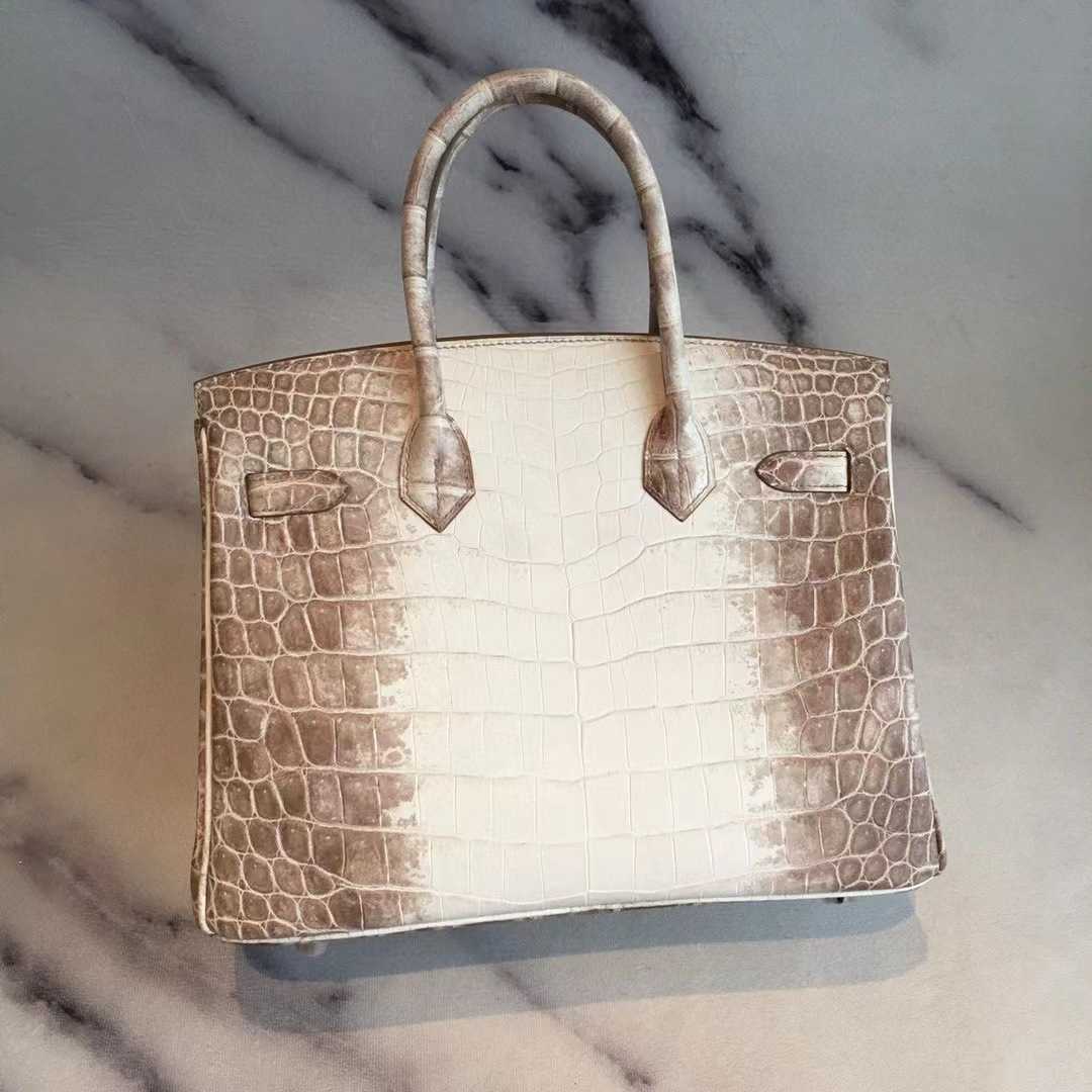 Bolsa de designer de couro de alta definição Made Himalaia Bolsa BK30CM Real Crocodile Leather Bolsa