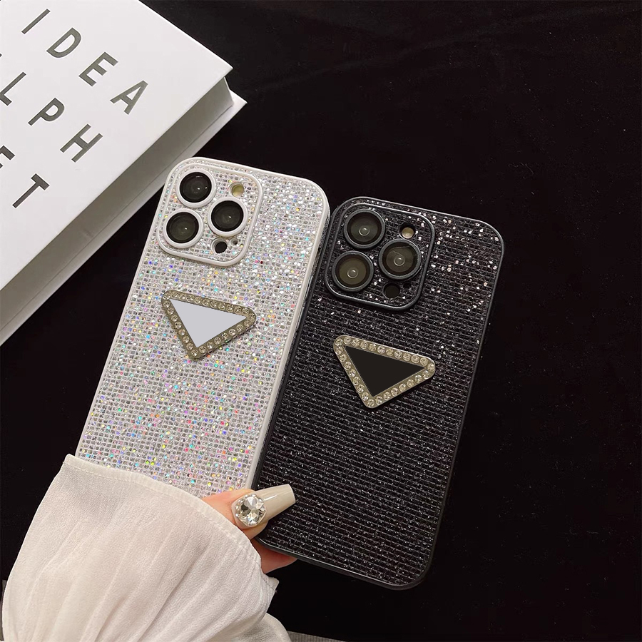 Stereo glitter lens precisie gat ontwerper telefoonhoesje voor iPhone 15 14 13 12 11 Pro Max 15Pro luxe case Soft Full Wrap Cover