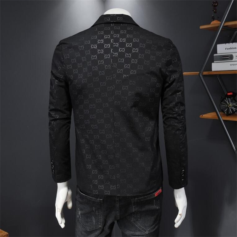 Novo 2024 designers de luxo letra de moda impressão masculina blazers de linho de algodão jackets de gatinhos