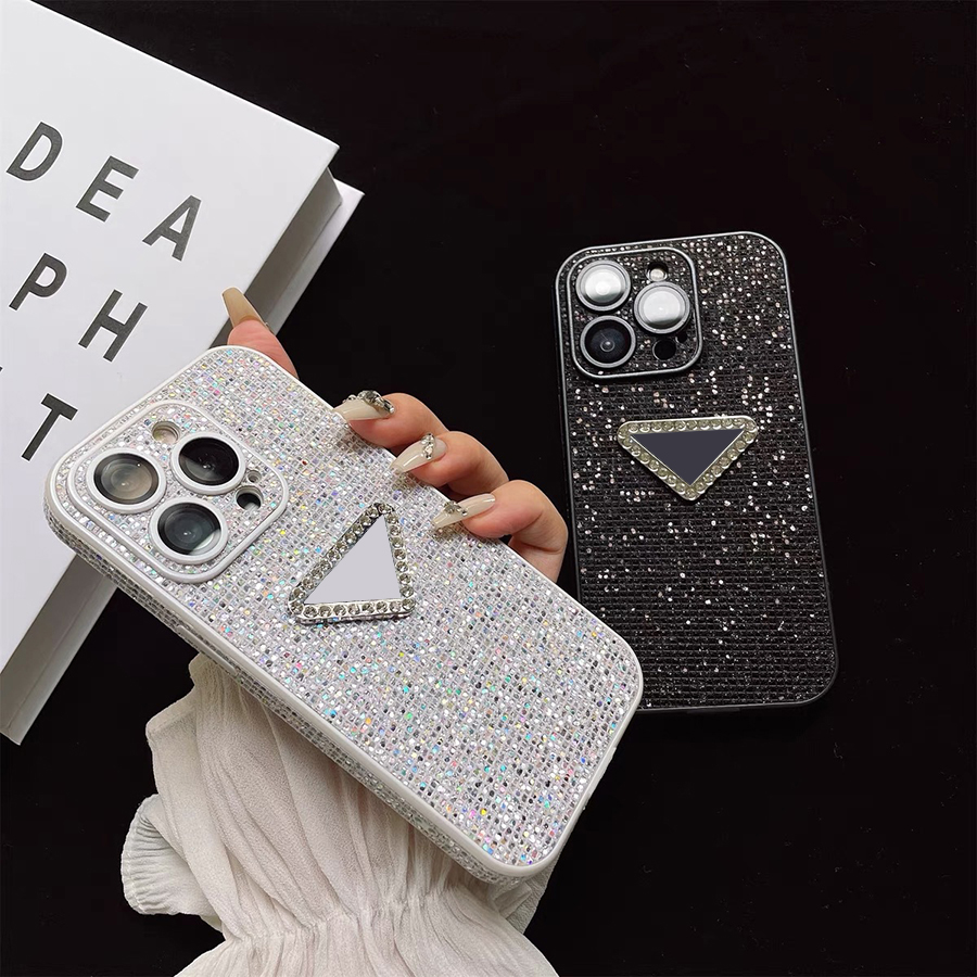 Stereo glitter lens precisie gat ontwerper telefoonhoesje voor iPhone 15 14 13 12 11 Pro Max 15Pro luxe case Soft Full Wrap Cover