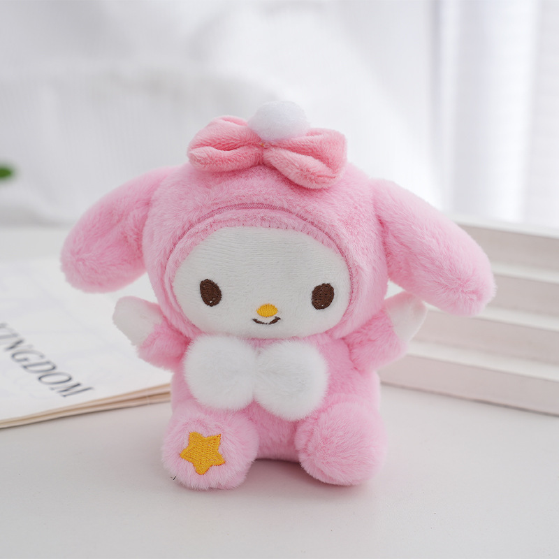 Śliczny wisiorek Kuromi Lolty Doll Wisel Cute Bow Rabbit Plush Toy Mini Doll Wiseldant