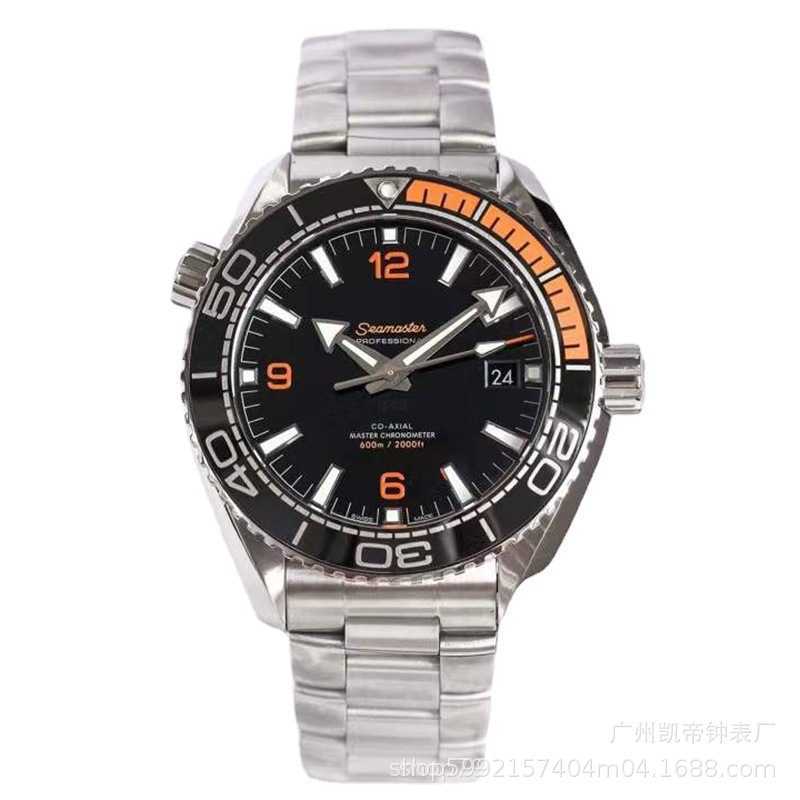 Дизайнер Haima vs или Factory 600M Diving Orange Rubber Sports Sports Steel Steel Band Механические часы