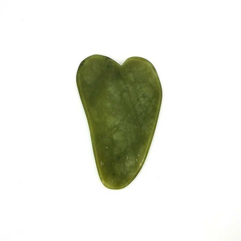 Massage Stones Rocks Natural Jade Roller Massager pour visage Rouleau Gua Sha Jade Stone Face Masseur