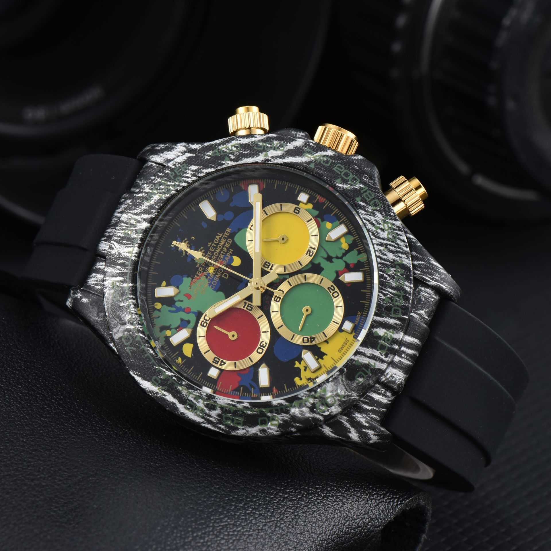 Designer Lao Jia di Tong N de haute qualité six aiguilles en quartz multifonctionnel Watch YCD007