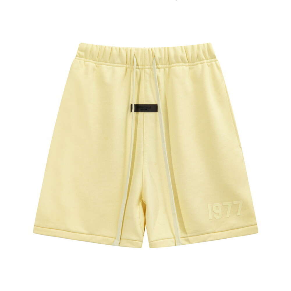 Summer Fashion Brand FOG Double Thread Number 1977 Thin Loop Shorts for Men and Women Couples