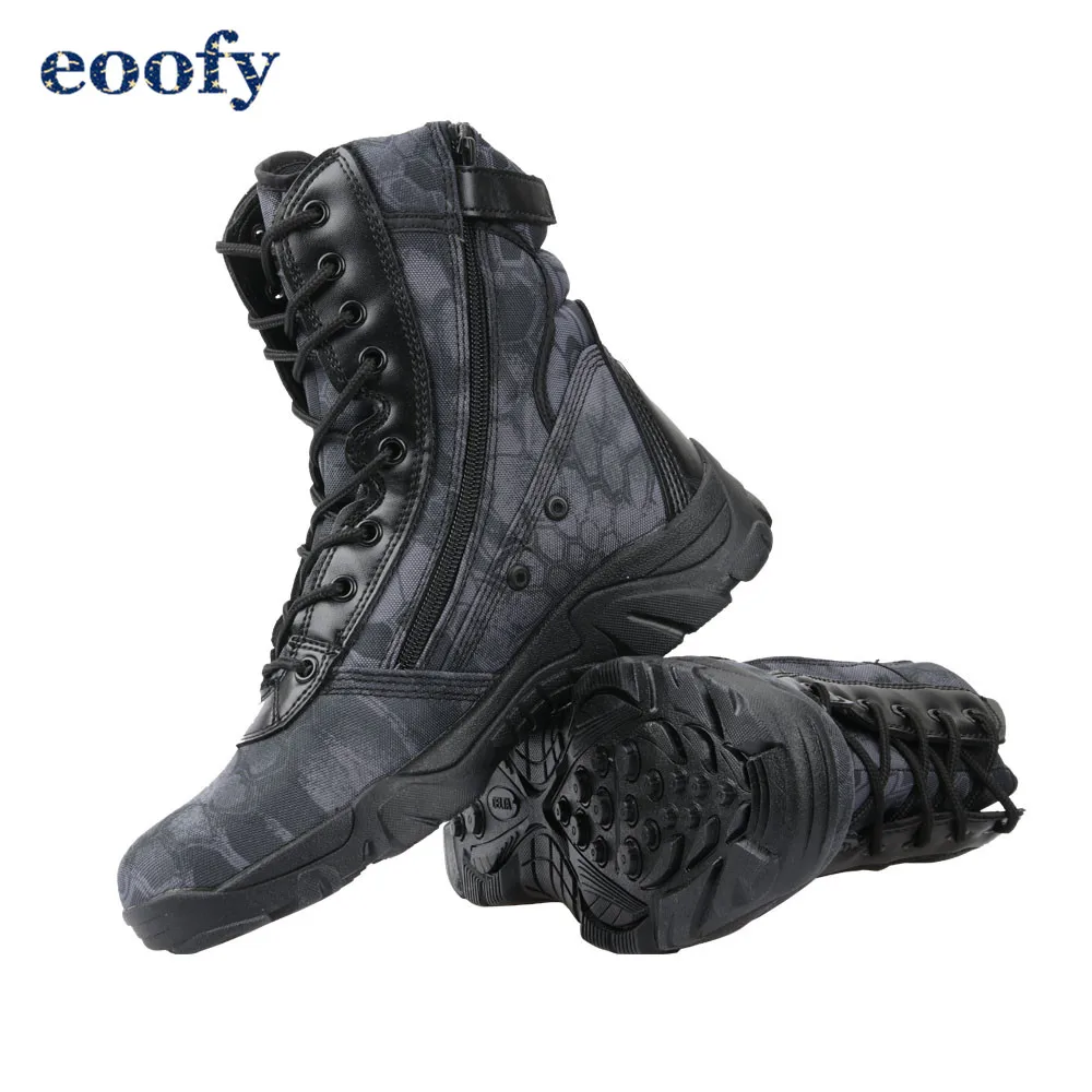 boots Men Tactical Desert Combat Military Boots Men Work Shoes Ankle Boots Outdoor Waterproof Hiking Camping Mountaineering Army Boots