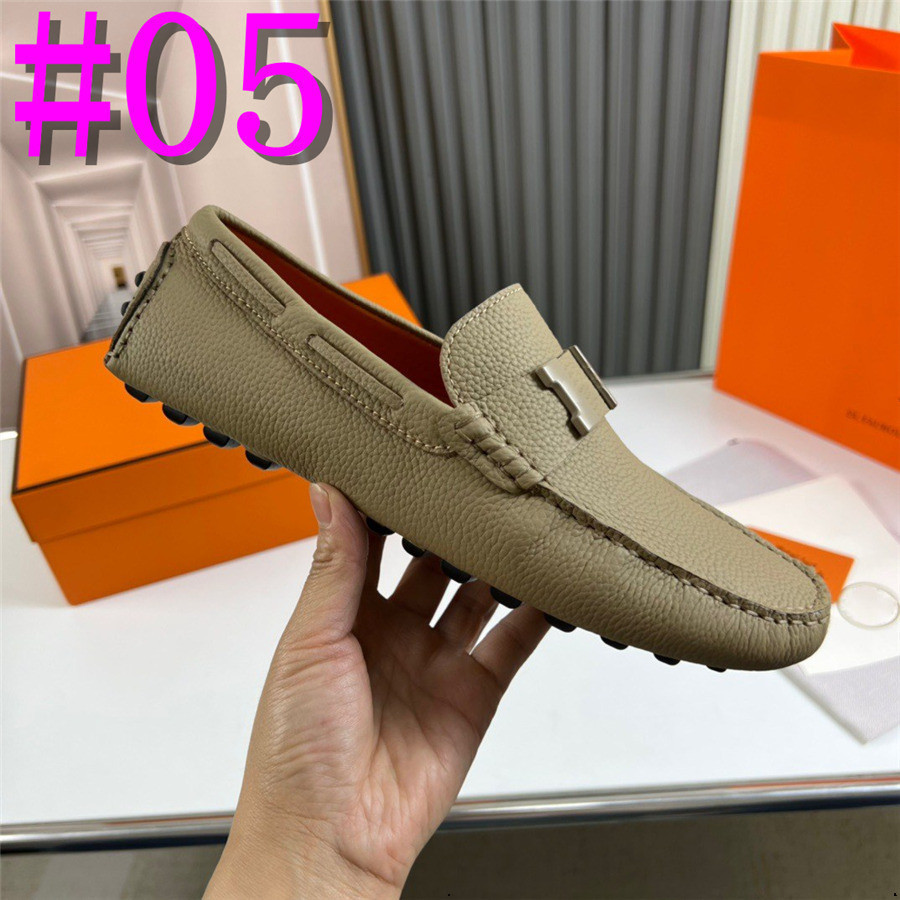 40Model Men Designer Loafers 2024 Nieuwe lederen schoenen Luxe Men Dress Shoes Moccasins Ademend sneakers Men Rijschoenen Comfort Flats Plus Size 46