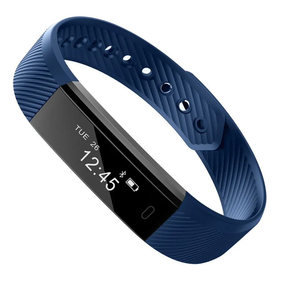 Bracelets Hiwego ID115 Smart Band Bluetooth Bracelet Padomètre Tracker Fitness Tracker Remote Camera Wristban Smart Watch pour Android iOS