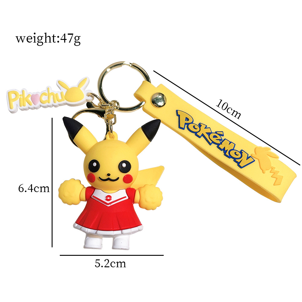 Fashion Cartoon Movie Character Keychain Rubber And Key Ring For Backpack Jewelry Keychain 083637