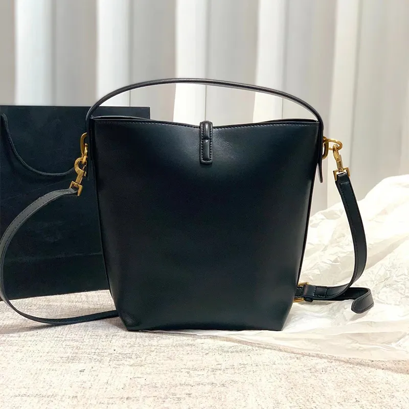 NEW Shiny Leather bucket bag high quality Shoulder Bags Women bags crossbody tote mini Purse high quality Luxurys handbags