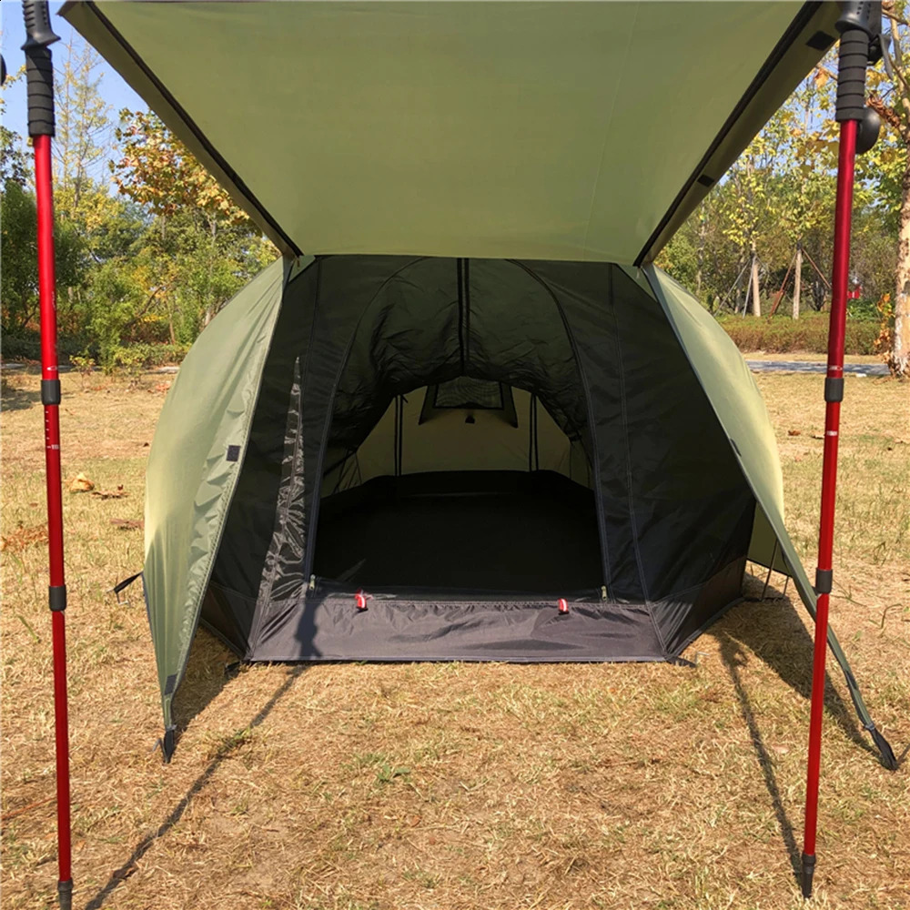 2 personnes Tente de camping tentes extérieures Tente de plage d'été étanche pour le camping Randonnée Muntainering Fishing 240329