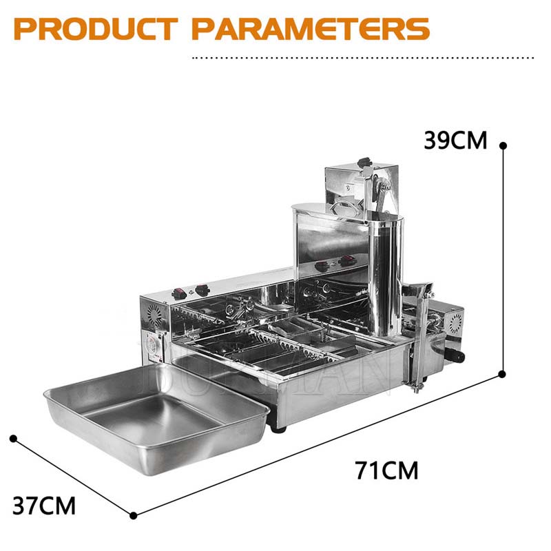 Automatic 4 righe Donut Machine Donuts Maker Donut Fryer Commercial 2000W