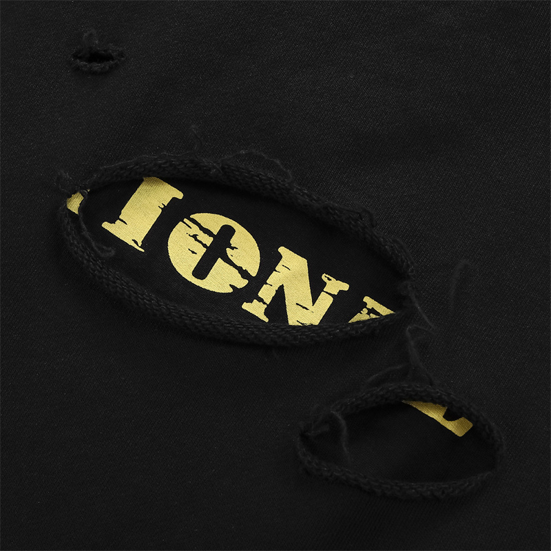 Tröjor av hög kvalitet tvättade svarta bomullspaggy zipper mäns hoodies