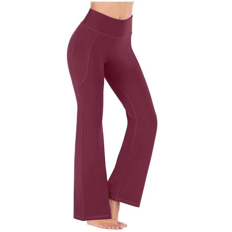 LU Align Leggings évasé LEGGINGS LEGGINGS HEURS TAISE LEVEURS PANTAL DE YOGA FEMMES Gym Slim Fit Pockets Vêtements d'entraînement Running Gym Wear Us