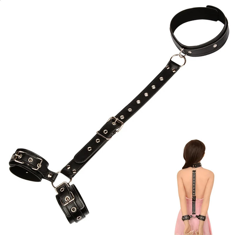 Сексуальные наручники воротнички для взрослых игр фетиш флиртует BDSM секс -рабство