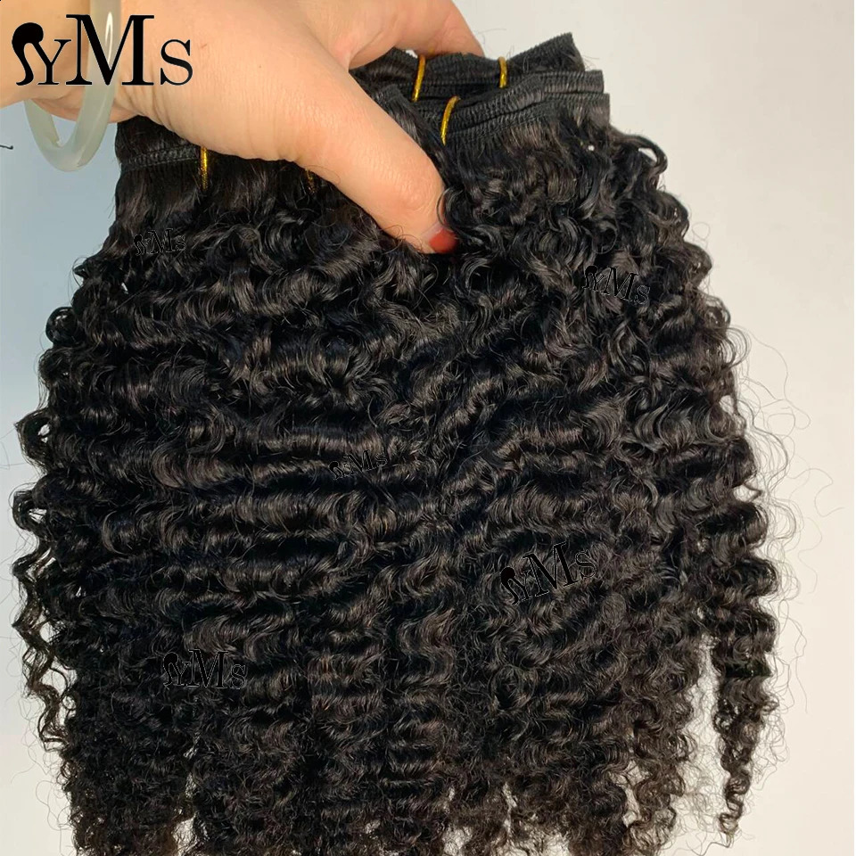 Burmese Kinky Curly Human Hair Bundles Deals YMS Vietnamese Raw Virgin Weave Bundle For Women Wholesale 100g1Bundle 240402