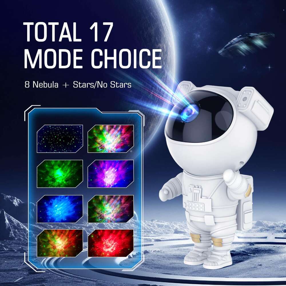 Astronaut Galaxy Projector - Star Projection Light, Remote Control Astro Night Light with Timer, Suitable for Game Room, Children's and Adult Bedroom