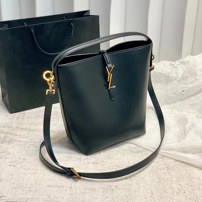 NEW Shiny Leather bucket bag high quality Shoulder Bags Women bags crossbody tote mini Purse high quality Luxurys handbags